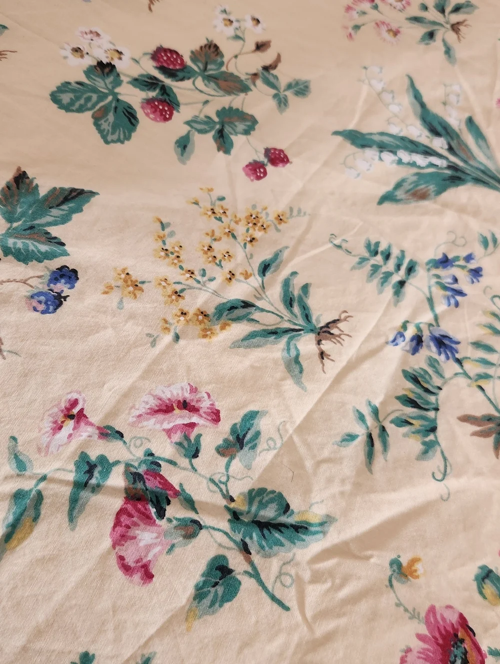 LIZ WEAR Sheet Set 2 Shams Yellow Floral Home Bedding Vintage Made USA - Picture 8 of 14